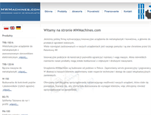 Tablet Screenshot of mwmachines.com